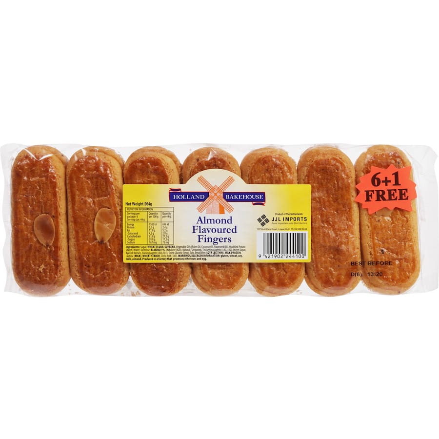 Holland Bakehouse Almond Fingers 264g 7pack