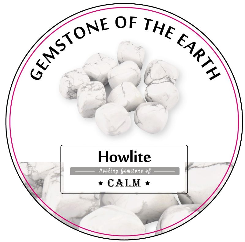 Tumbled stone - White Howlite (0.5Kg Box)