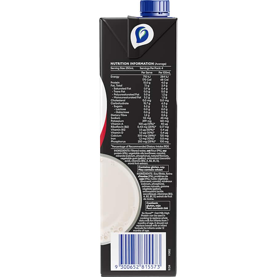 Sanitarium So Good Oat Milk High Protein Carton 1L