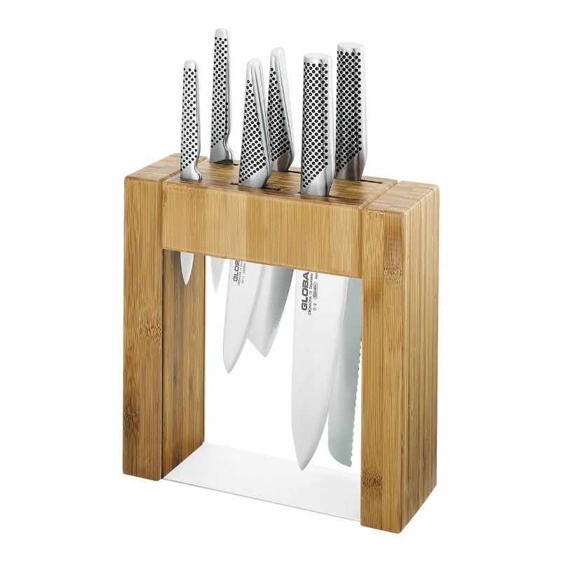 GLOBAL Ikasu Cutlery Block Set - 7 Piece