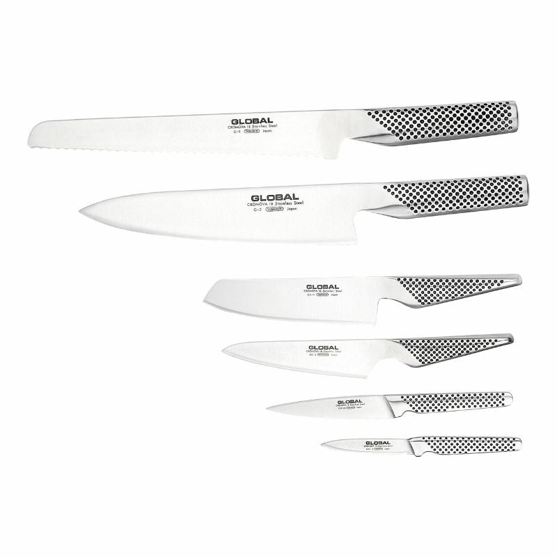 GLOBAL Ikasu Cutlery Block Set - 7 Piece
