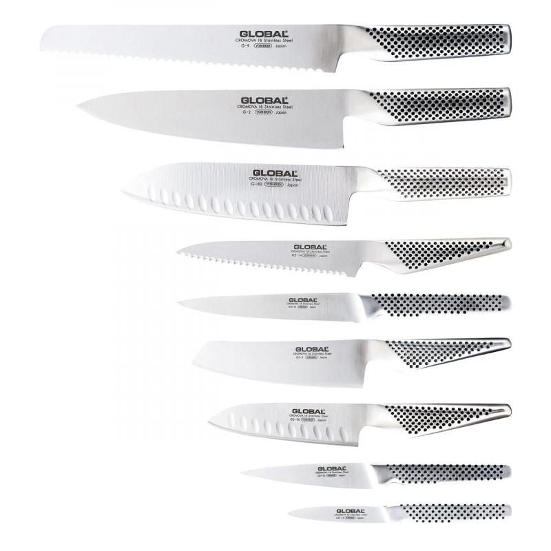 Global 10Pce Ikasu X Knife Block Set