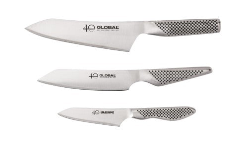 3 Piece Knife Set - GLOBAL 40th Anniversary