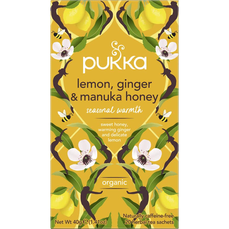 Pukka Herbal Tea Lemon, Ginger & Manuka Honey 20pack