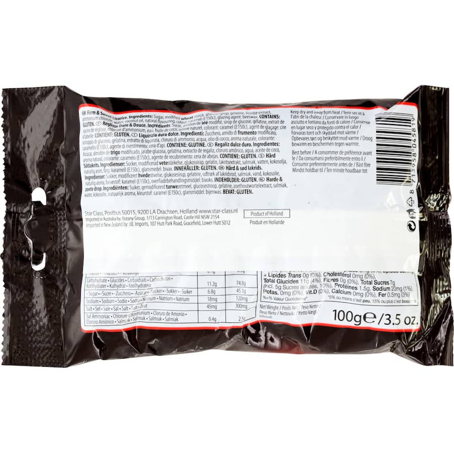 Starclass Liquorice Coins 100g