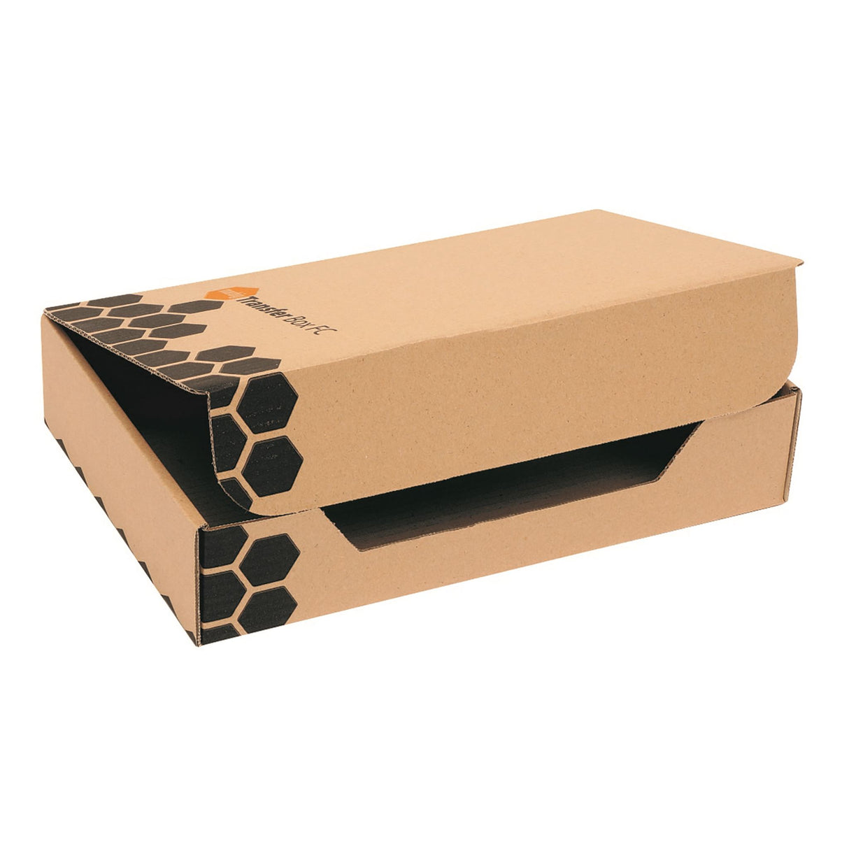 Eco-friendly Marbig Transfer Box for A4 documents, 85x240x325mm, designed for durable storage and organization.