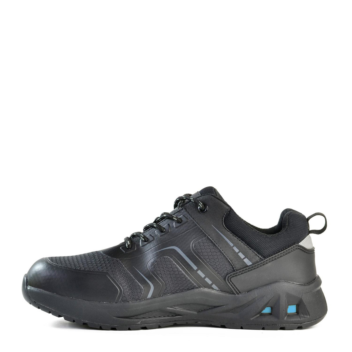 Lace Up Safety Jogger Shoe - Charger Black (Size 12)