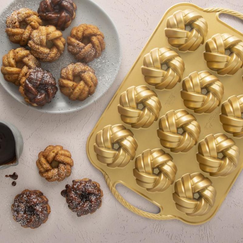 Nordic Ware 75th Anniversary Braided Mini Bundt® Pan