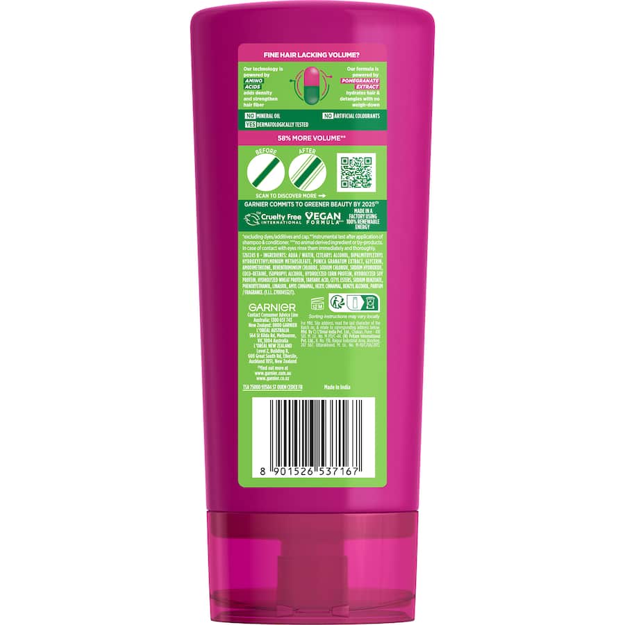 Garnier Fructis Conditioner Full And Luscious 315mL