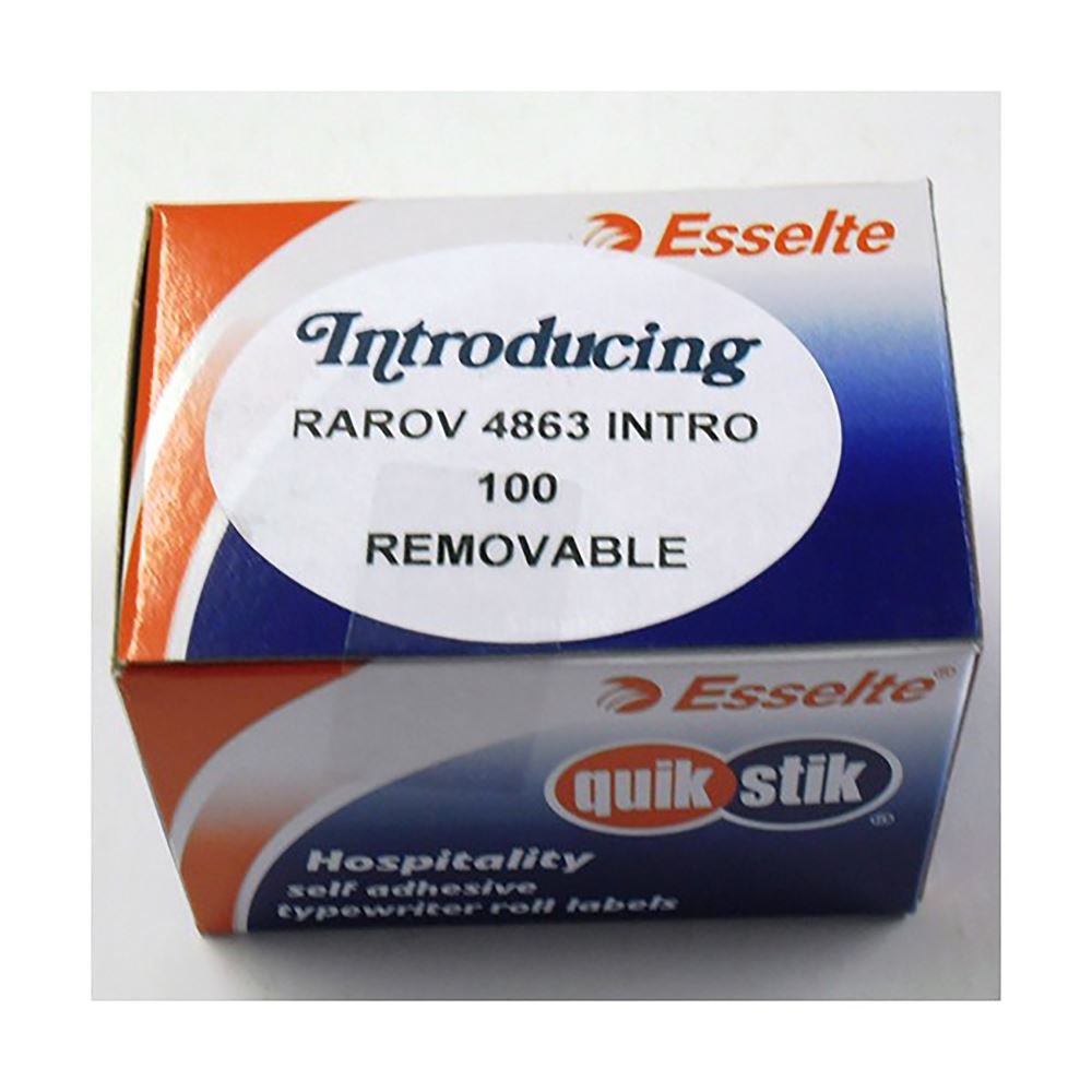 Removable Quikstik Dispenser Labels, 48x63mm, 100 pack, ideal for temporary labeling and easy application.