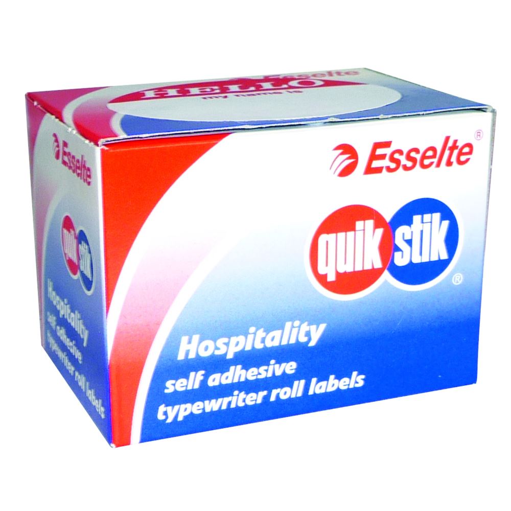 Quikstik Oval 'Hello' label dispenser with 100 removable labels for efficient organization and friendly greetings.