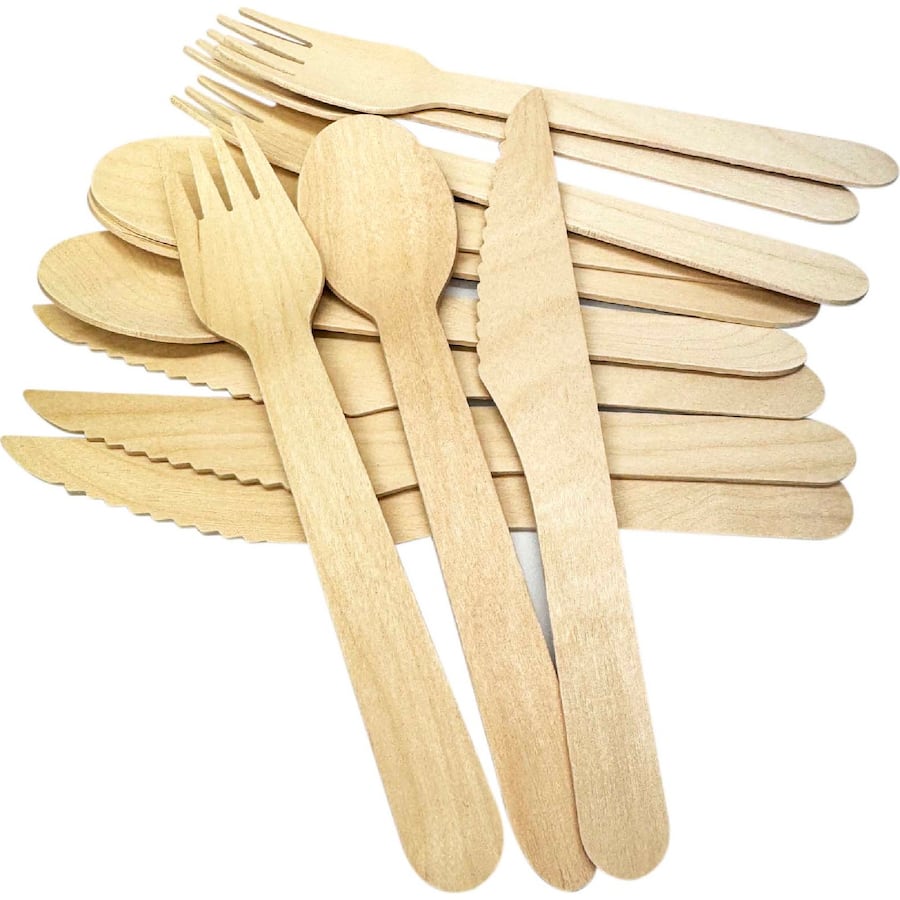 Armada Wooden Cutlery Set 12pack