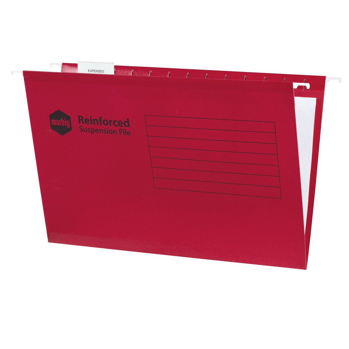 MARBIG® REINFORCED SUSPENSION FILE COMPLETE RED BX25