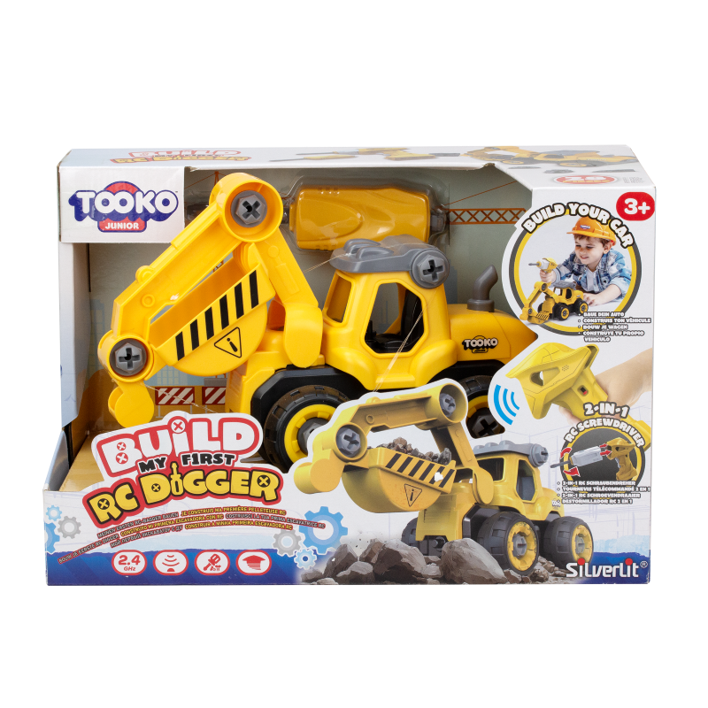 Remote Control Digger - SILVERLIT TOOKO BUILD MY FIRST DIGGER