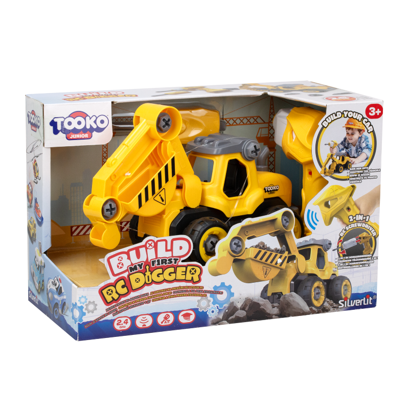 Remote Control Digger - SILVERLIT TOOKO BUILD MY FIRST DIGGER