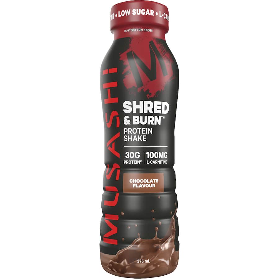 Musashi Protein Shake Shred & Burn Chocolate 375mL