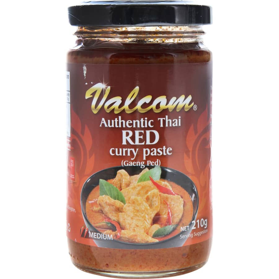Valcom Curry Paste Thai Red Jar 210g