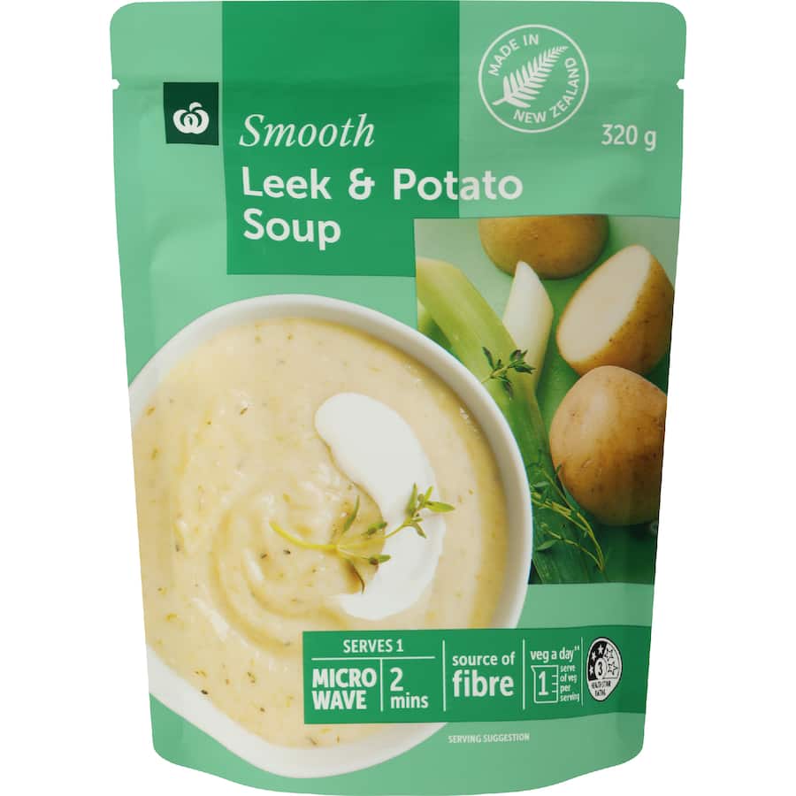 Woolworths Soup Leek & Potato Pouch 320g