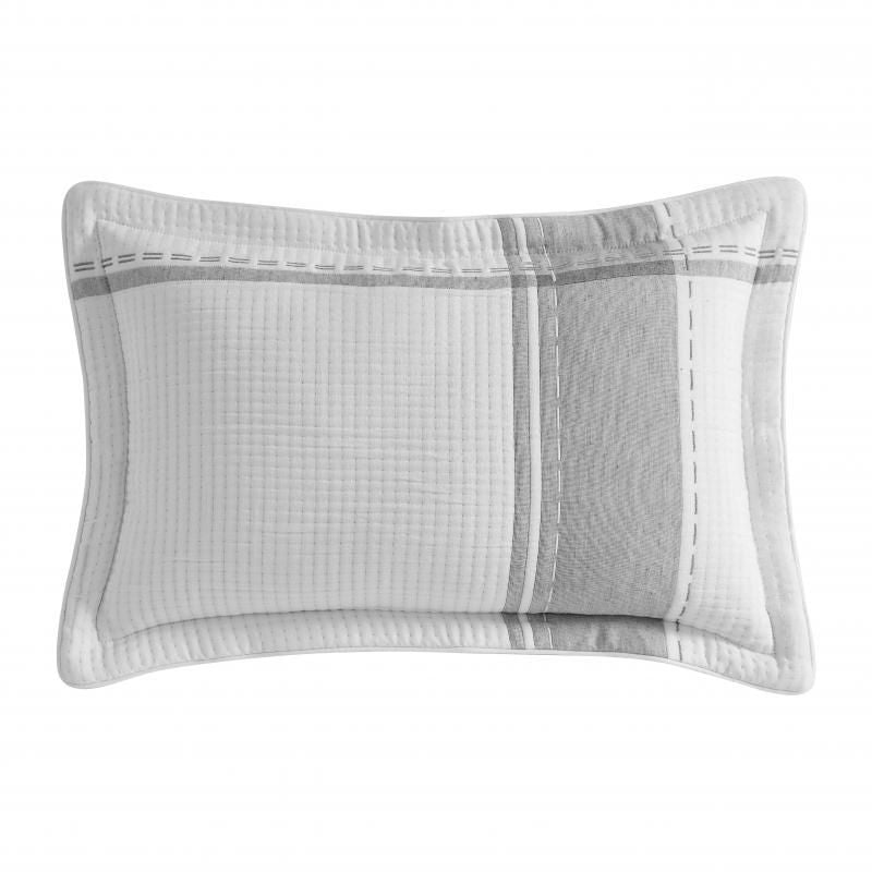 Private Collection Cannon Jacquard Decorative Square Cushion | Charcoal