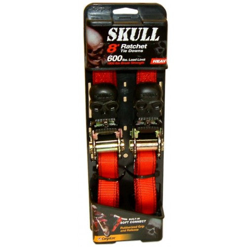 Cargoloc "Skull" Ratchet Tiedowns  2pc 25mm X 2.4m