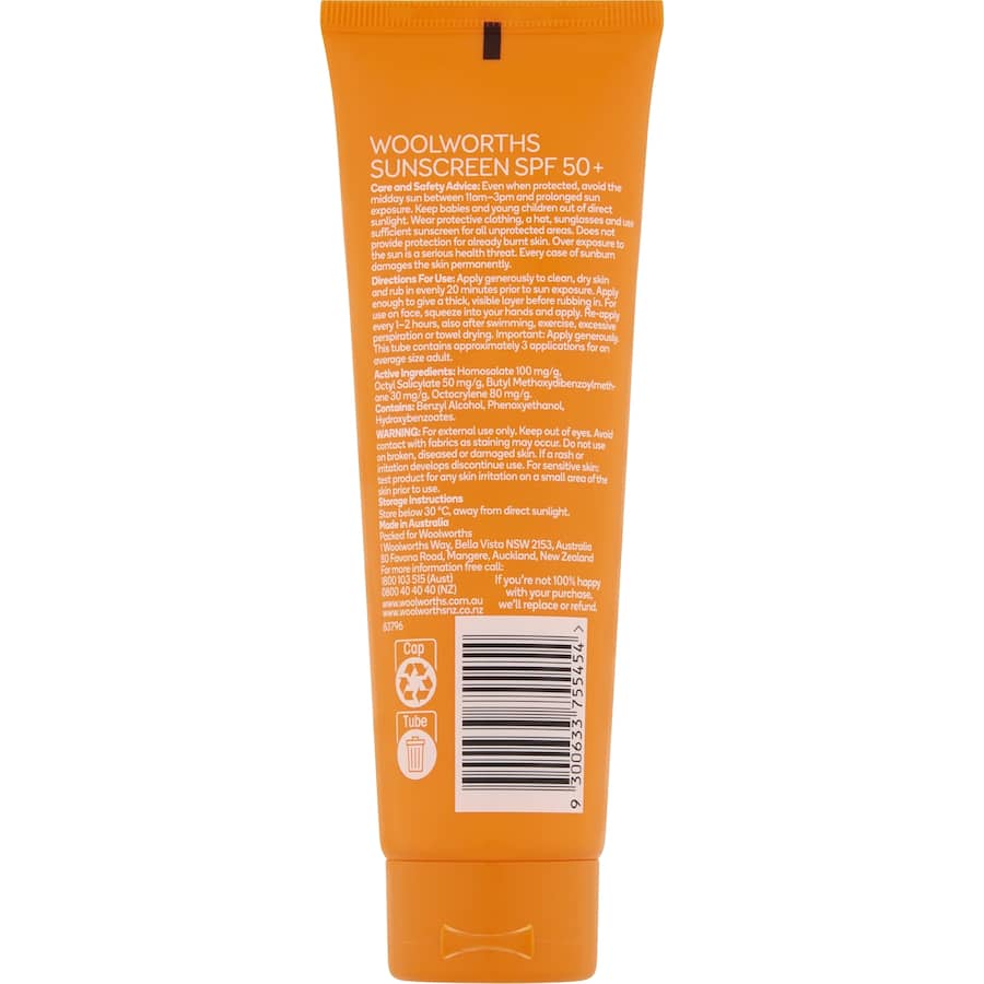 Woolworths Sunscreen Everyday Spf50+
