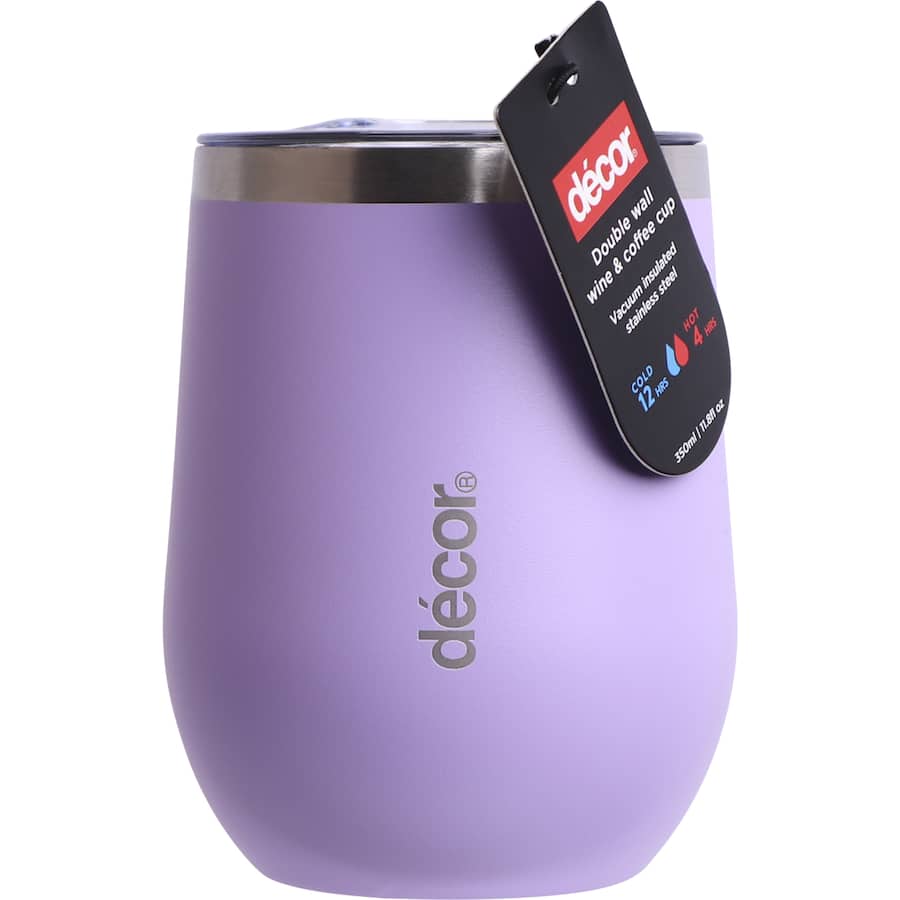 Decor Coffee Cup Double Wall Stainless Steel 350mL