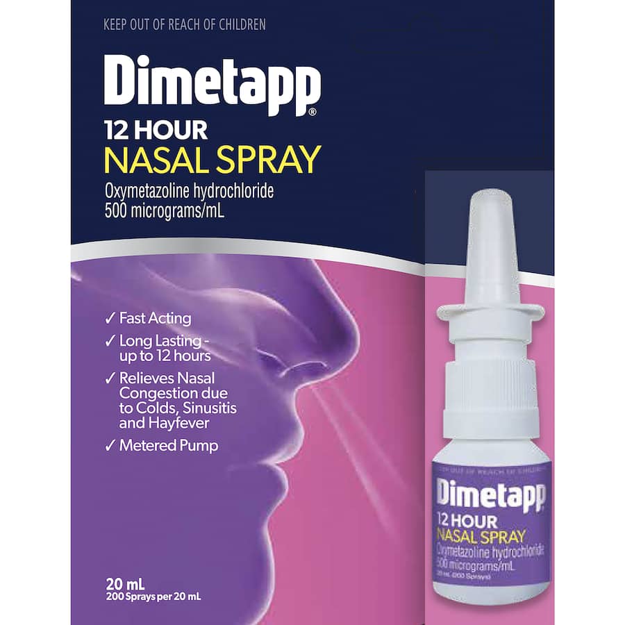 Dimetapp Nasal Spray 12 Hour 20mL