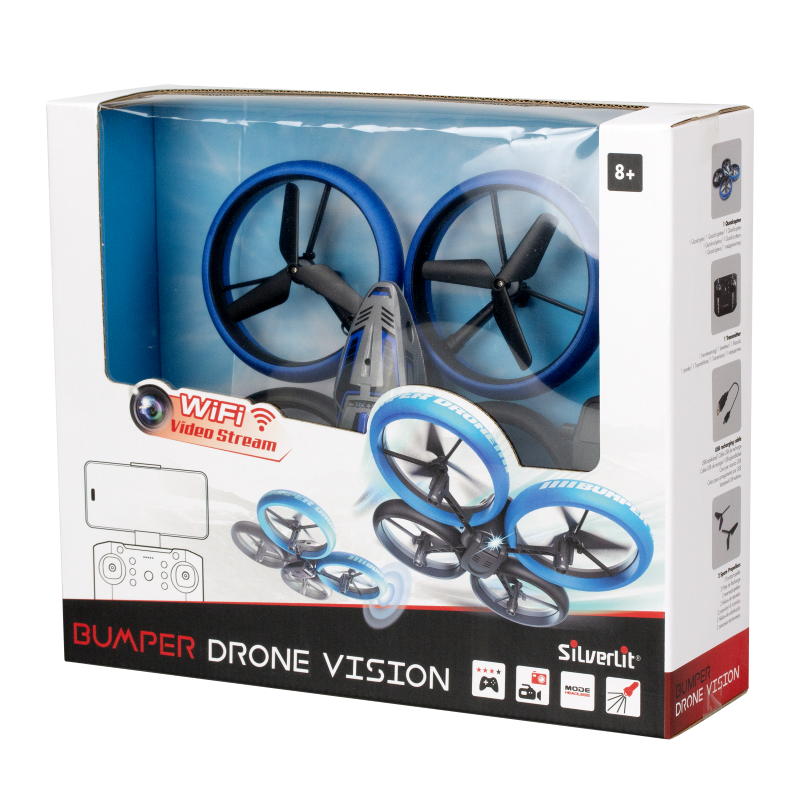 Drone - SILVERLIT FLYBOTIC  BUMPER DRONE VISION W/CAMERA