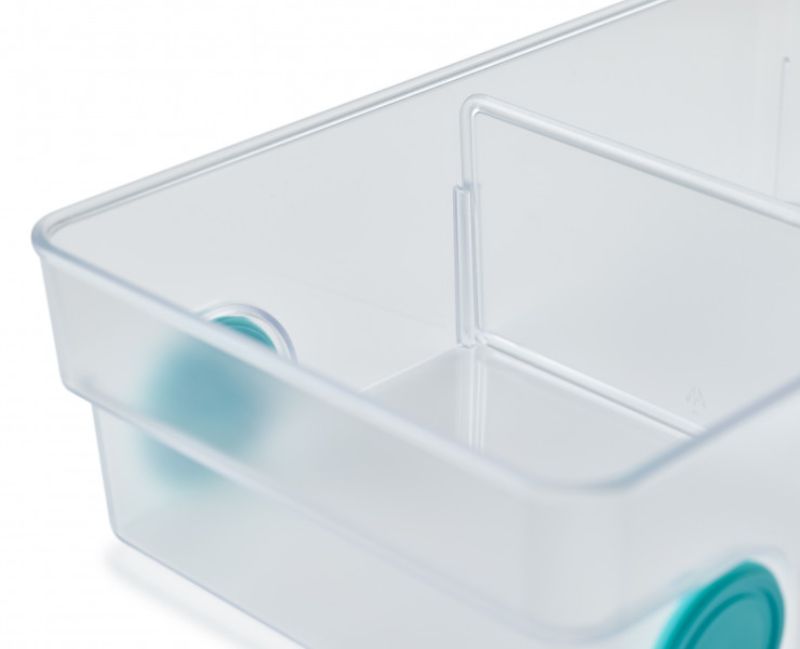 Joseph Joseph FridgeStore Large Storage drawer for organized fridge space, featuring easy-pull handle and removable divider.