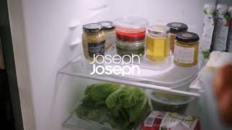 Joseph Joseph FridgeStore Rotating Organiser with 360-degree base for easy access to jars and condiments in your fridge.