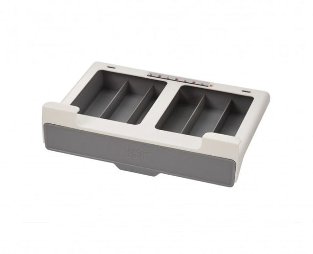 Joseph Joseph CupboardStore Coffee Pod Drawer for organizing up to 30 Nespresso capsules, fits under shelves for space-saving.