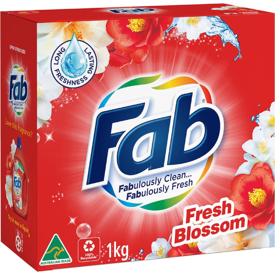 Fab Laundry Powder Fresh Blossoms 1kg