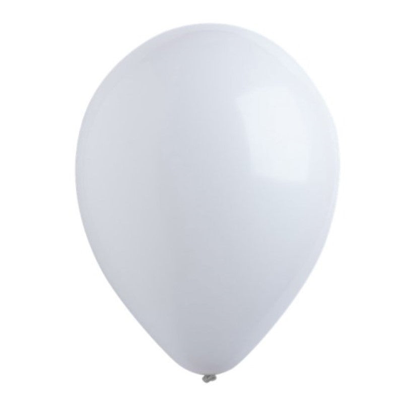 Latex Balloons 30cm Bulk Pack 200CT Fashion White - 200 units