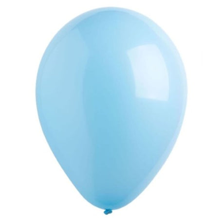 Bulk pack of 200 baby blue latex balloons, 30cm, perfect for festive decorations and celebrations.