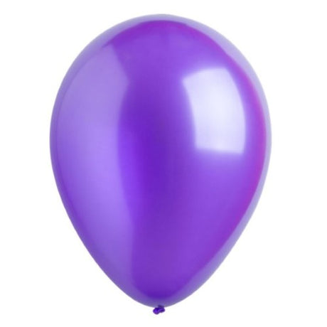 Bulk pack of 200 metallic purple latex balloons, 30cm each, perfect for elegant party decorations and celebrations.