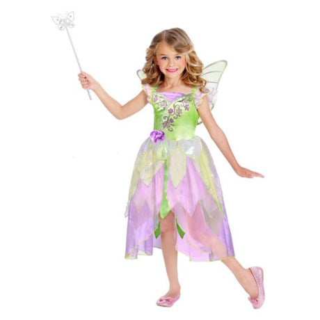 Enchanting garden fairy costume for girls 5-7, features vibrant colors, whimsical design, and lightweight wings.