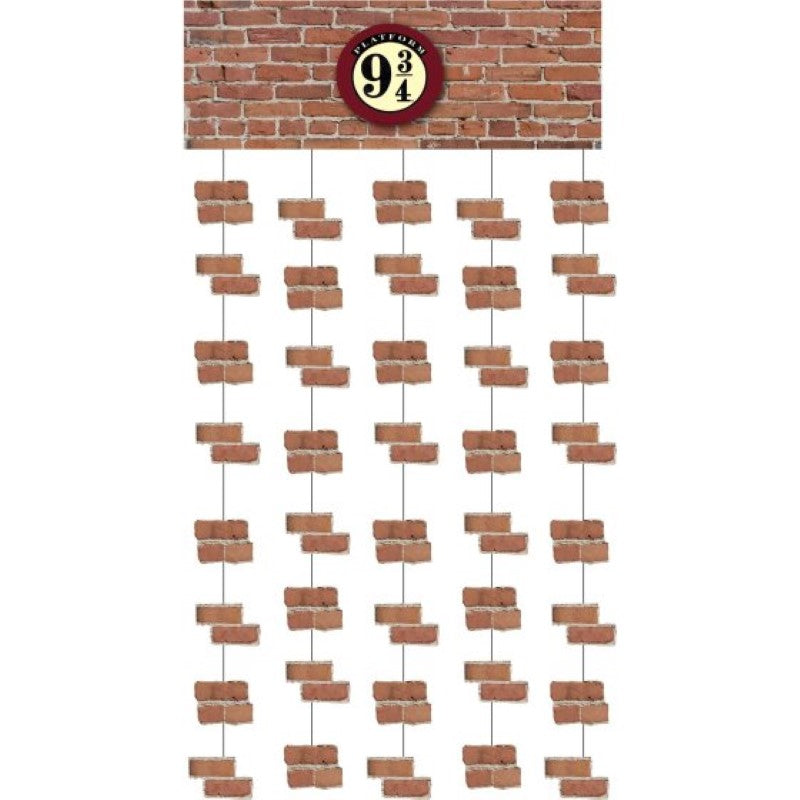 Harry Potter 9 3/4 Door Curtain featuring iconic Platform 9 3/4 design, ideal for themed decor and privacy.