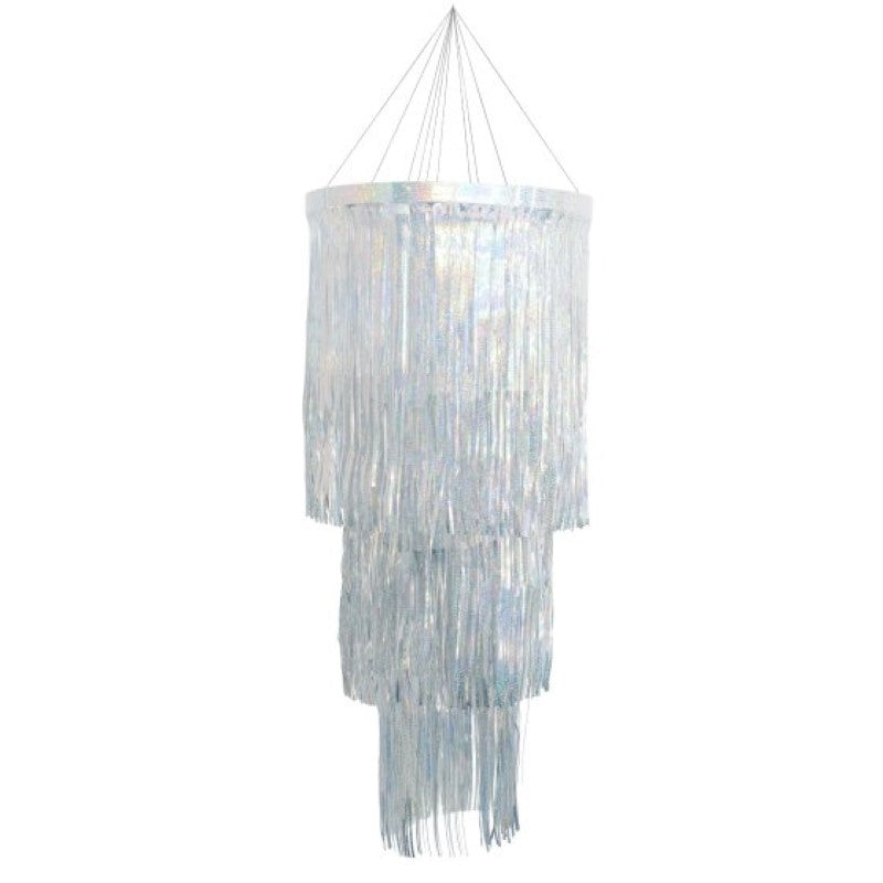 Elegant Disco Fringe Chandelier in three sizes, featuring luxurious fringe detailing for captivating light patterns.