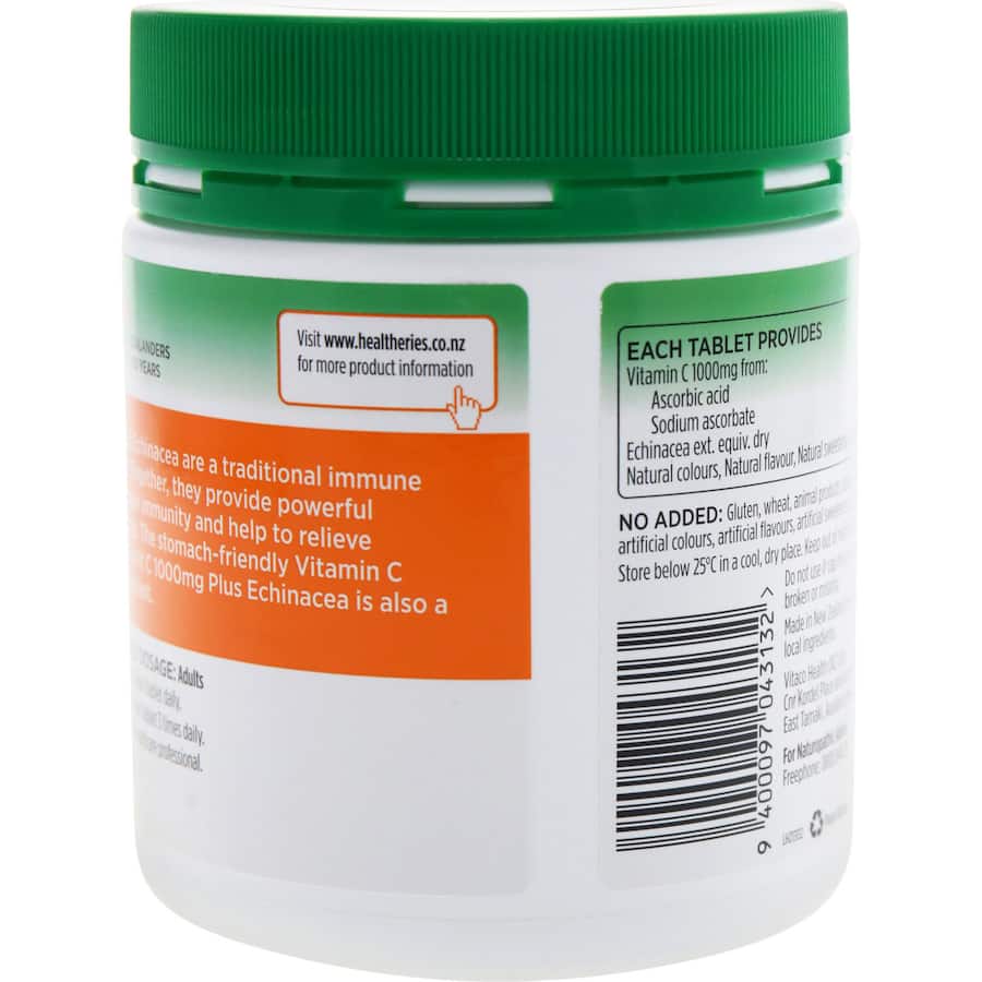Healtheries Vitamin C With Echinacea 1000mg Chewable tablets 80pack