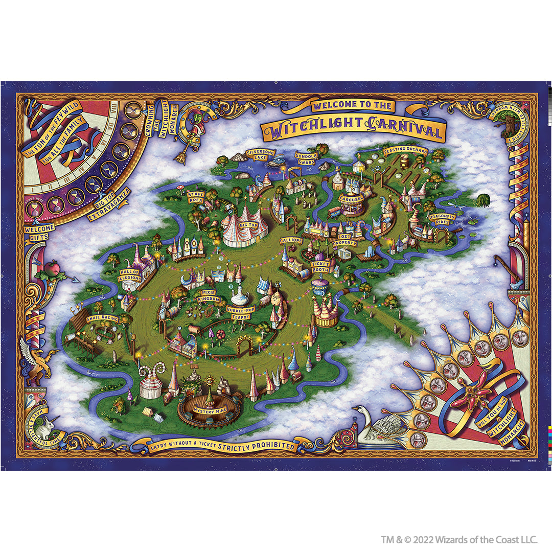 D&D Icons of the Realms The Domain of Prismeer and The Witchlight Carnival Wall