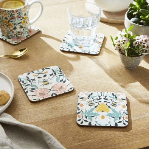 Ulster Weavers Bee Bloom Coaster Pk4