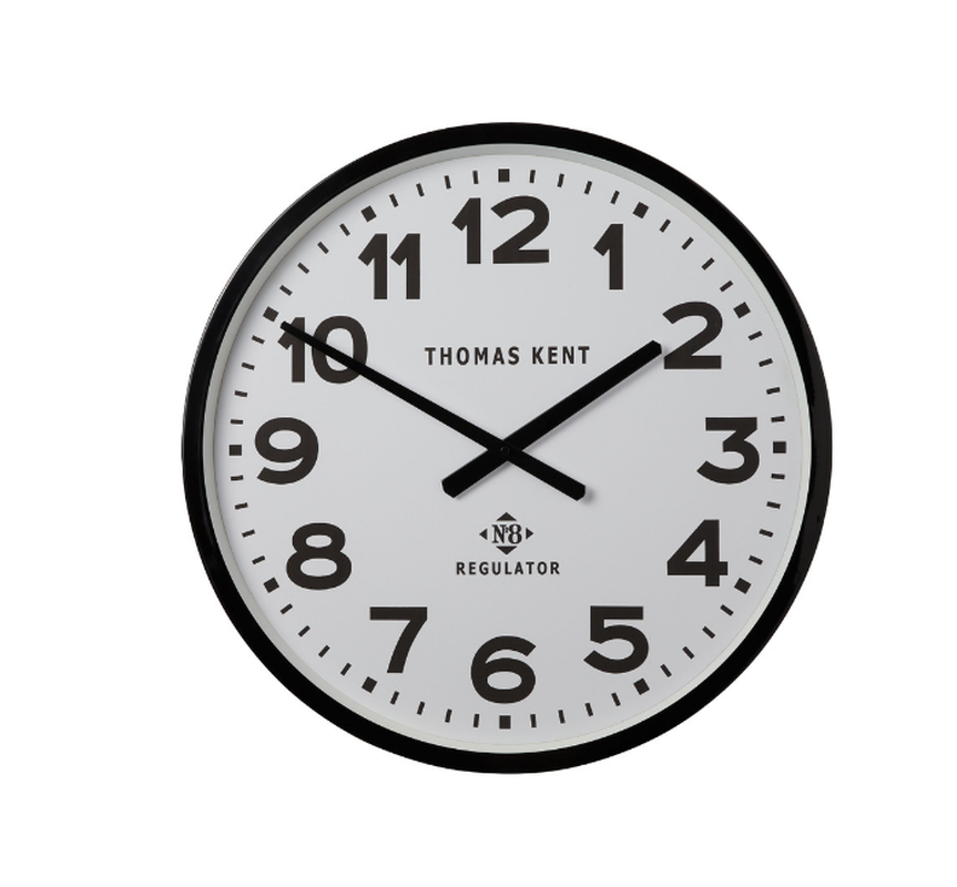 Thomas Kent Regulator 30cm Wall Clocks Black White