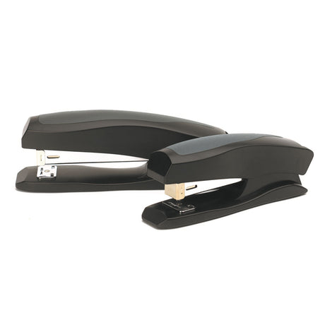 Marbig Stapler Plast Full Strip with modern design, rubber feet, and capacity for 20 sheets, ideal for home and office use.