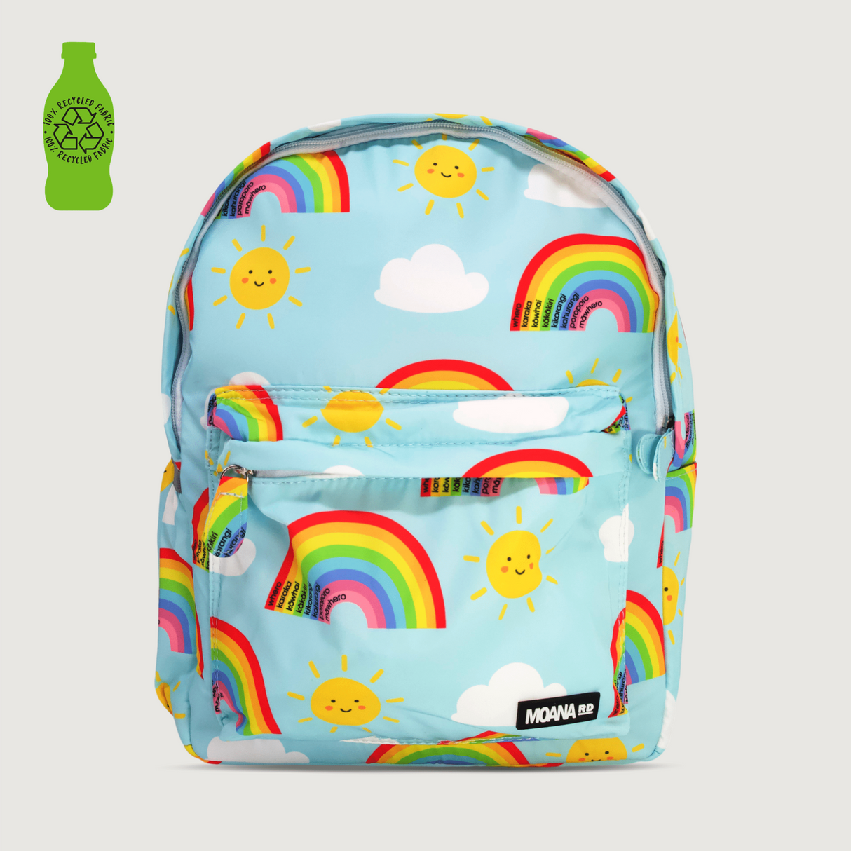 Moana Road - Kids Rainbow Backpack - Te Reo Maori Rainbow