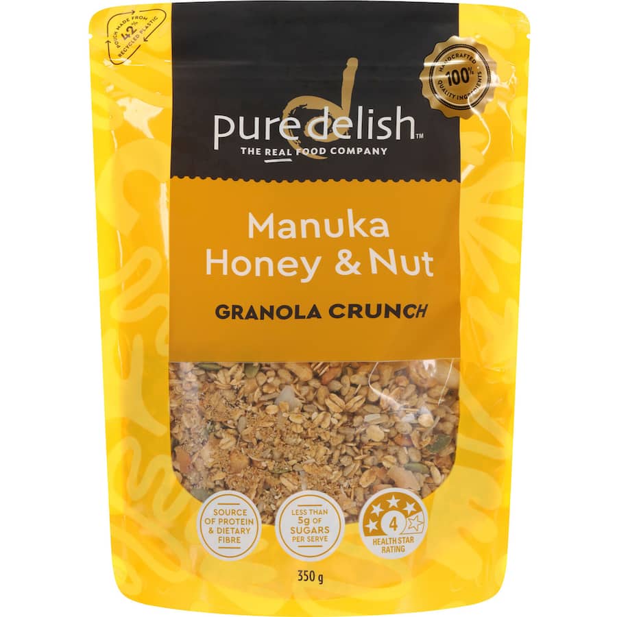Pure Delish Granola Manuka Honey & Nut 350g
