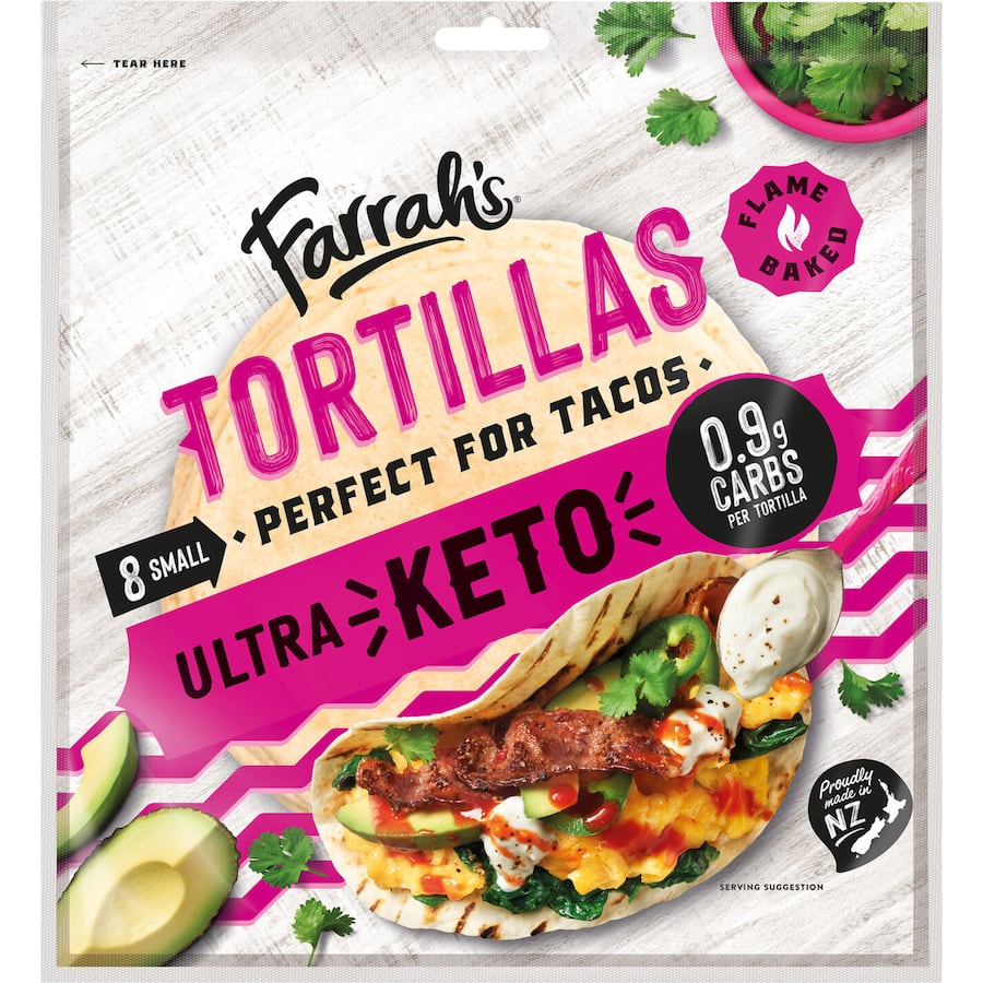 Farrah's Tortillas Low Carb Ultra Keto Small 8pack