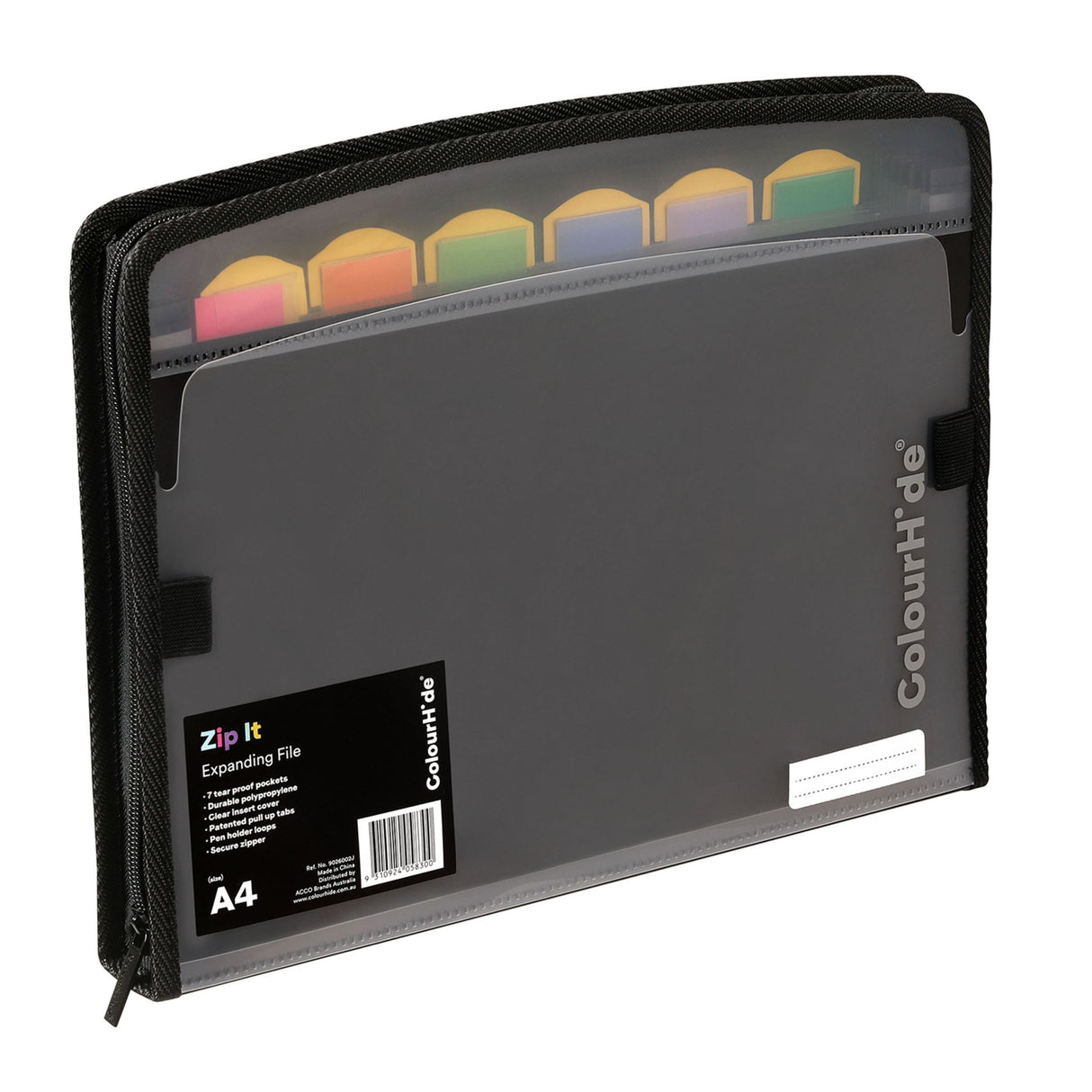 COLOURHIDE® EXPANDING FILE ZIP IT PP