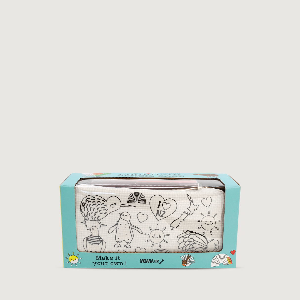 Moana Road - Colour-In Pencil Case - 2 units