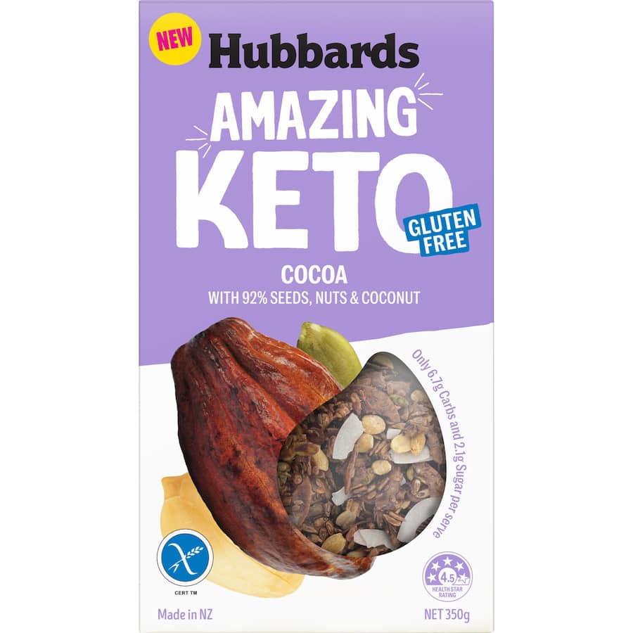 Hubbards Amazing Keto Cereal Cocoa 350g