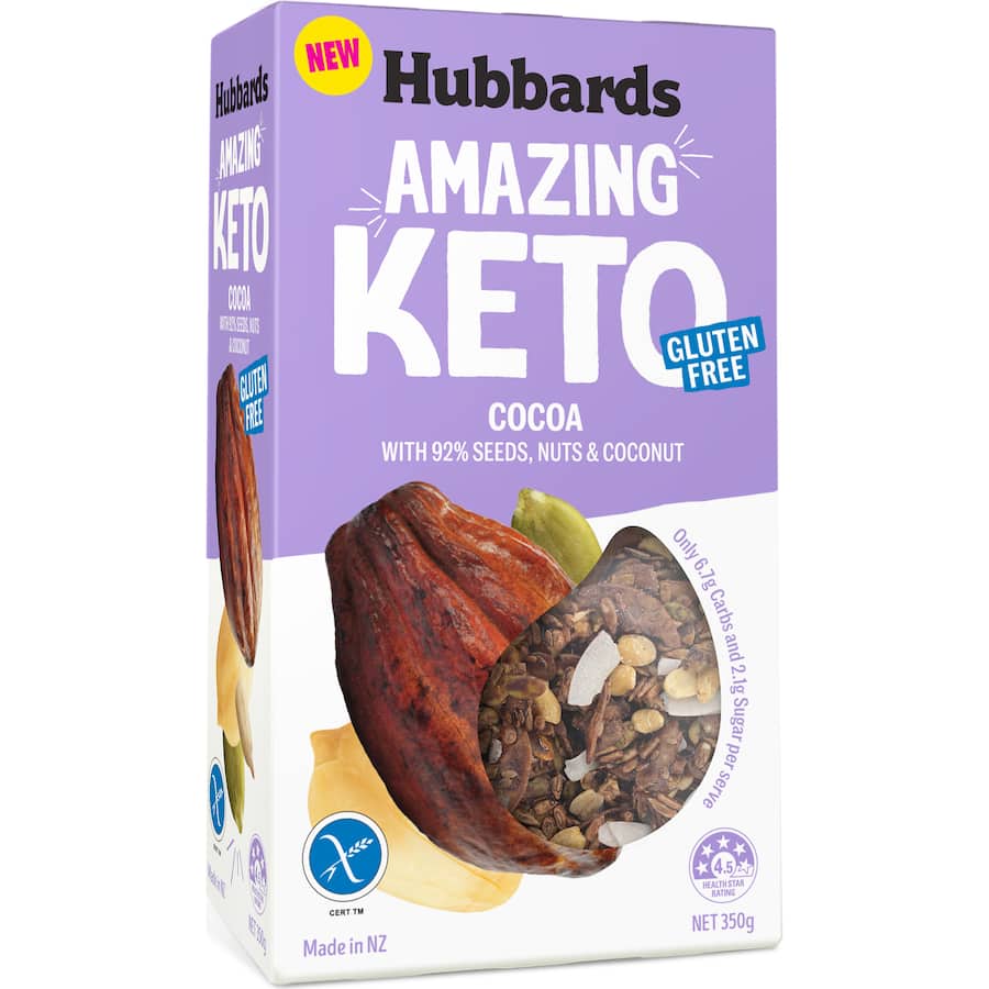 Hubbards Amazing Keto Cereal Cocoa 350g